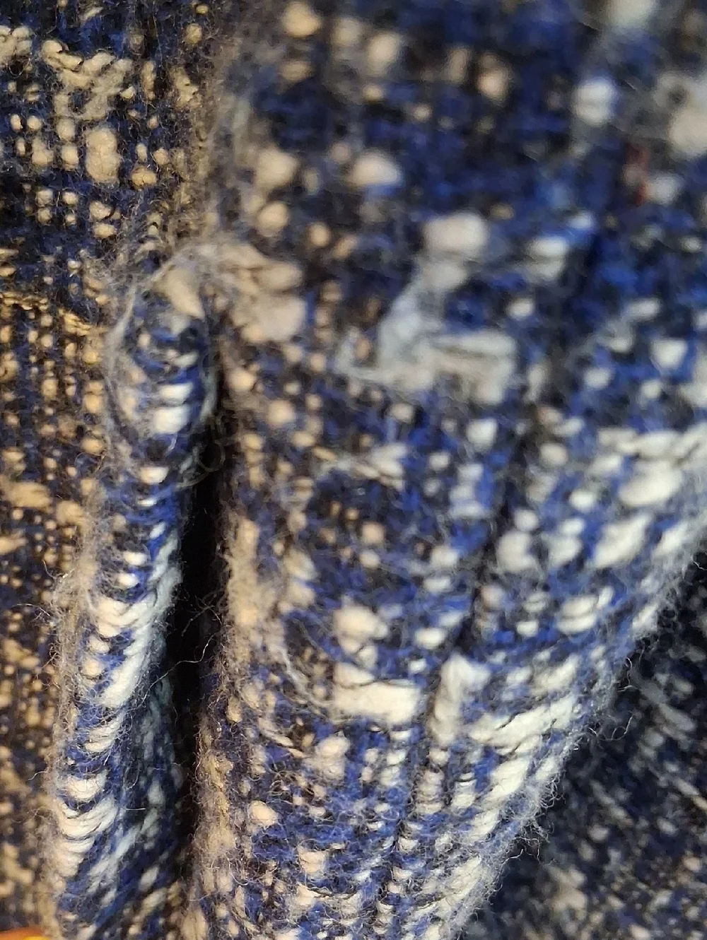 J. Crew Navy Tweed Zip-Front Pea Coat - Picture 3 of 8